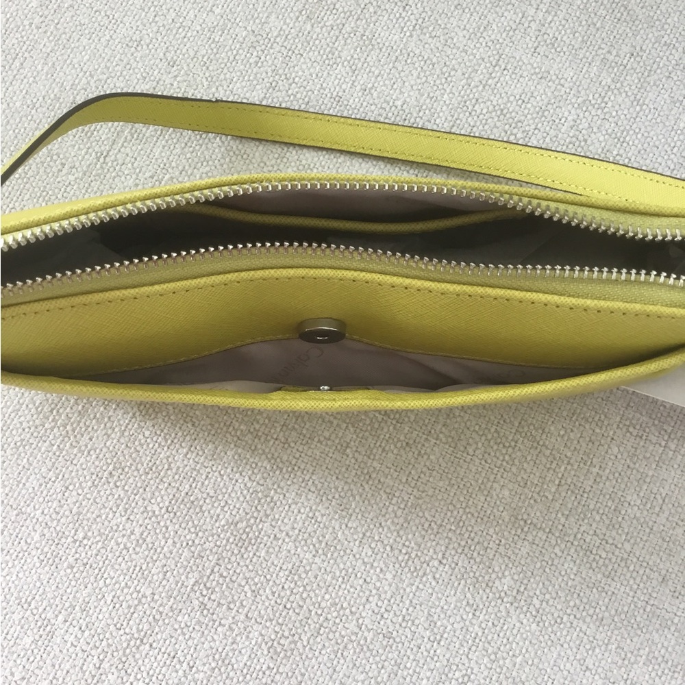 Calvin Klein Yellow Shoulder Bag with Gold Hardware - Picture 7 of 7